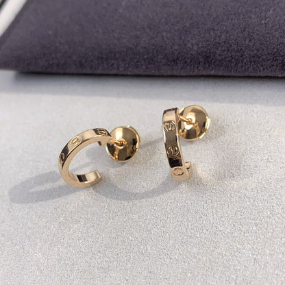 [Joyas Regalia] PENDIENTES LOVE 2.65MM ORO ROSA 