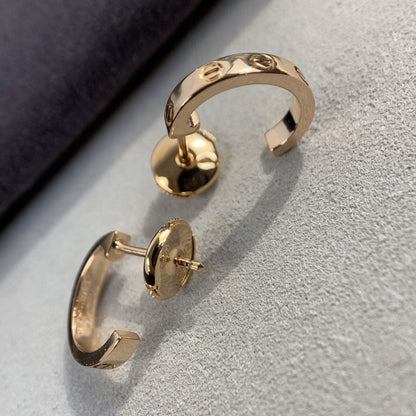 [Joyas Regalia] PENDIENTES LOVE 2.65MM ORO ROSA 