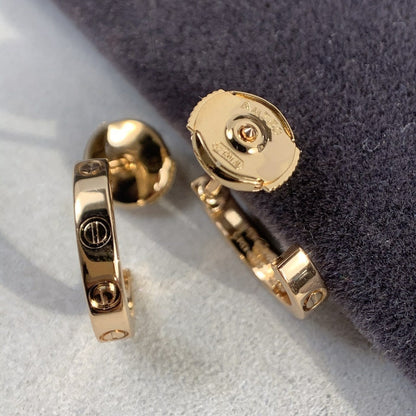 [Joyas Regalia] PENDIENTES LOVE 2.65MM ORO ROSA 