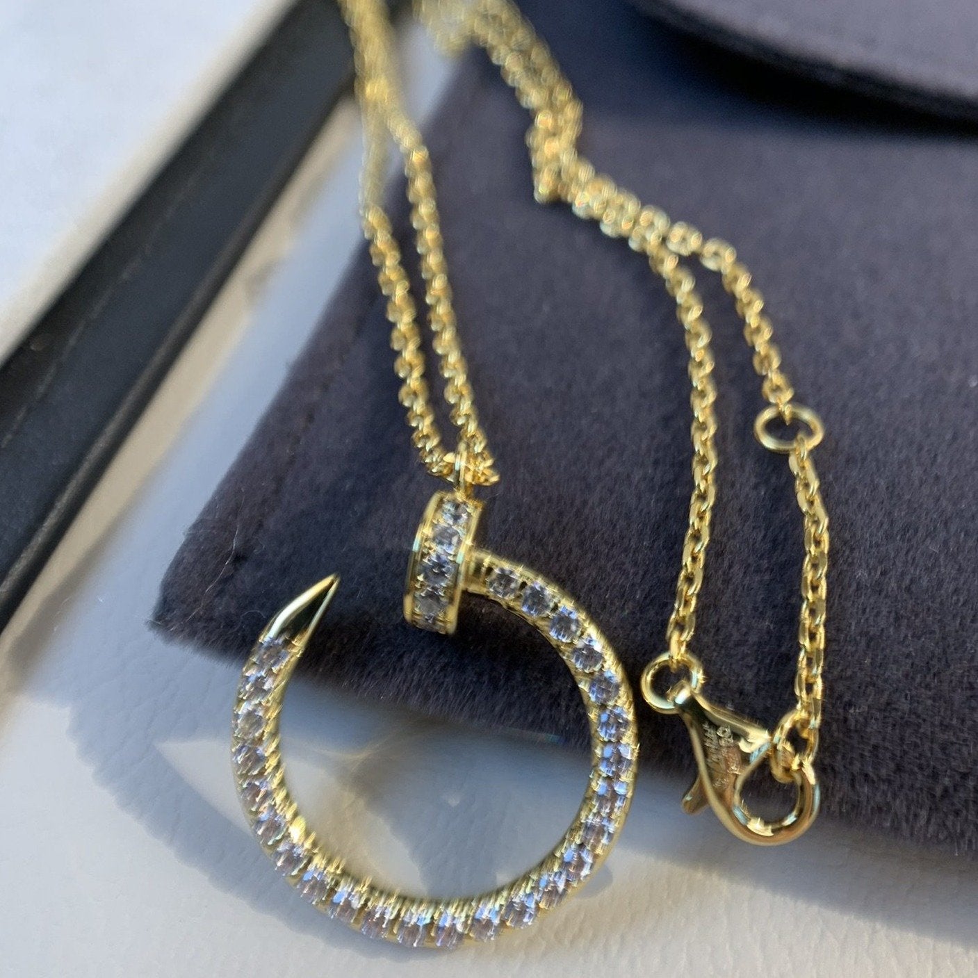 [Joyas Regalia]COLLAR JUSTE ORO DIAMANTES 