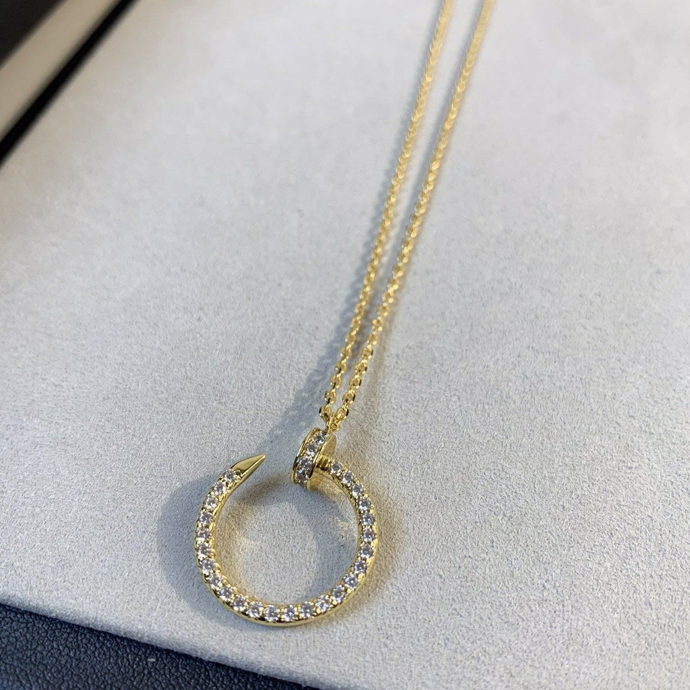 [Joyas Regalia]COLLAR JUSTE ORO DIAMANTES 
