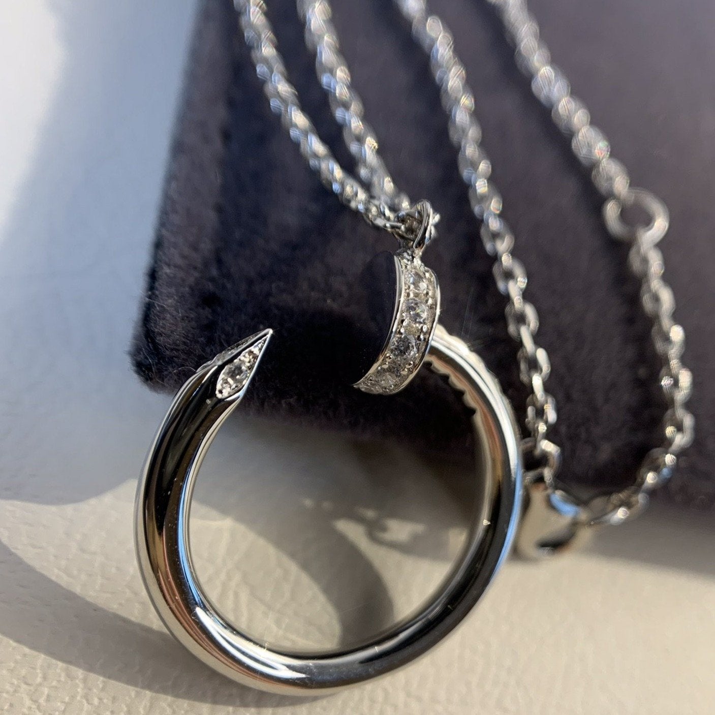 [Joyas Regalia]COLLAR JUSTE PLATA 
