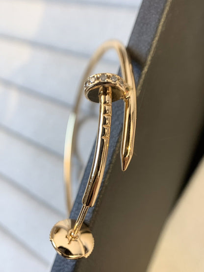 [Joyas Regalia]PENDIENTES JUSTE ORO DIAMANTES 1.8MM 