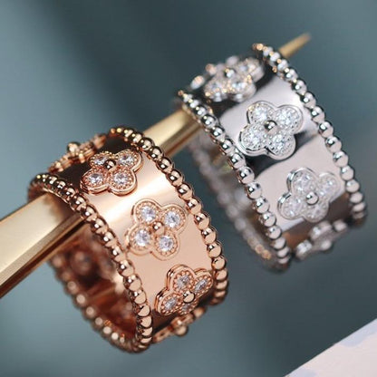 [Joyas Regalia] ANILLO CALEIDOSCOPIO DE TRÉBOL DE 10 MM