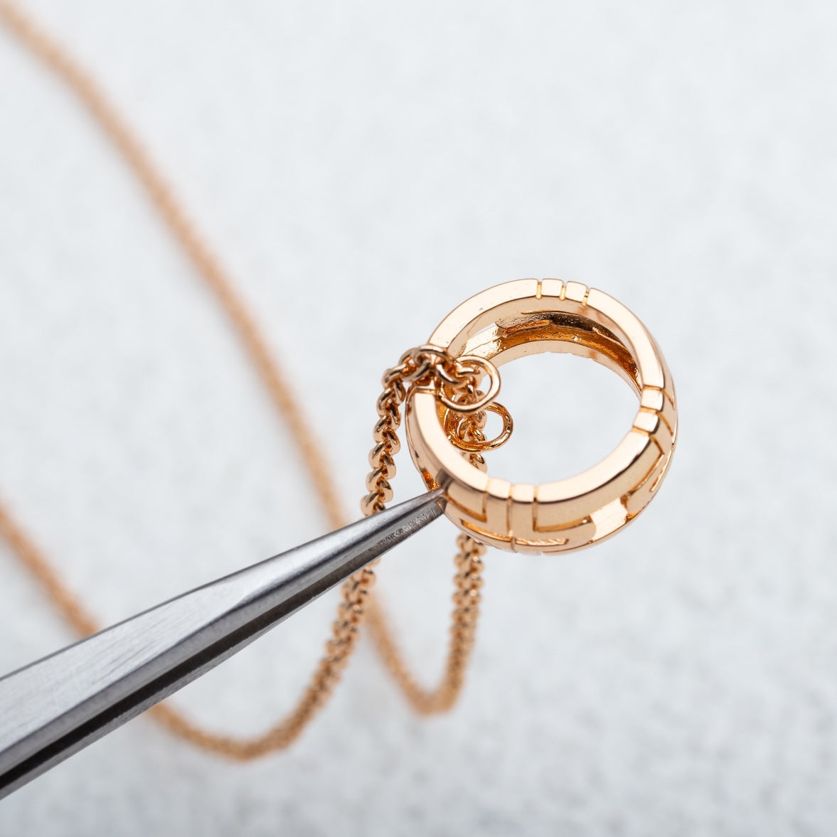 [Joyas Regalia]COLLAR PARENTESI ORO ROSA