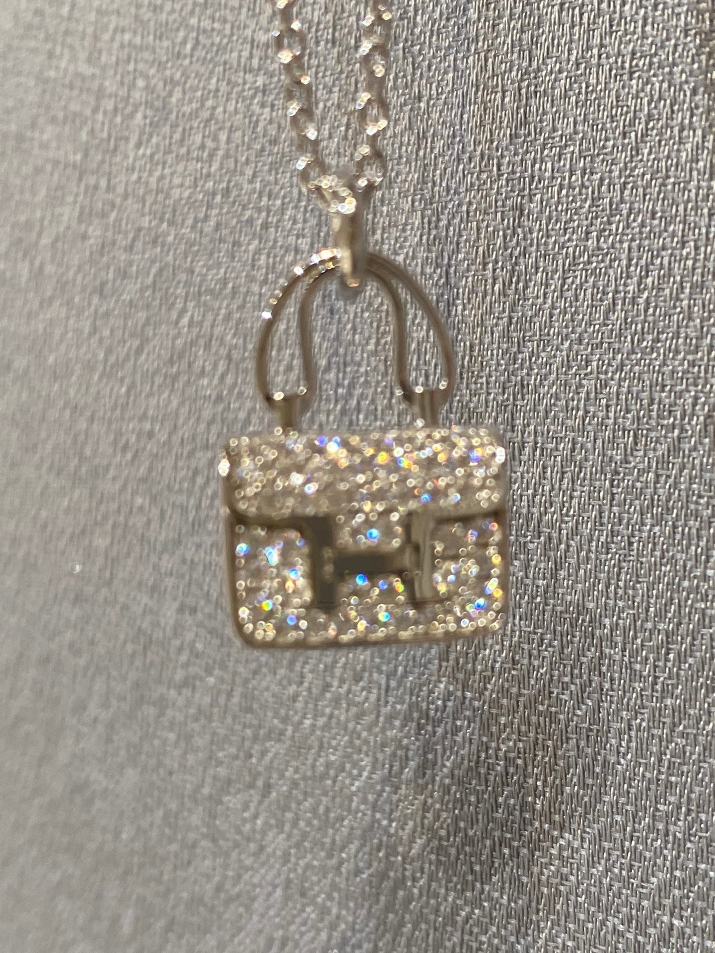 [Regalia jewelry]CONSTANCE PEDANT DIAMOND NECKLACE