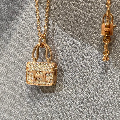 [Regalia jewelry]CONSTANCE PEDANT DIAMOND NECKLACE
