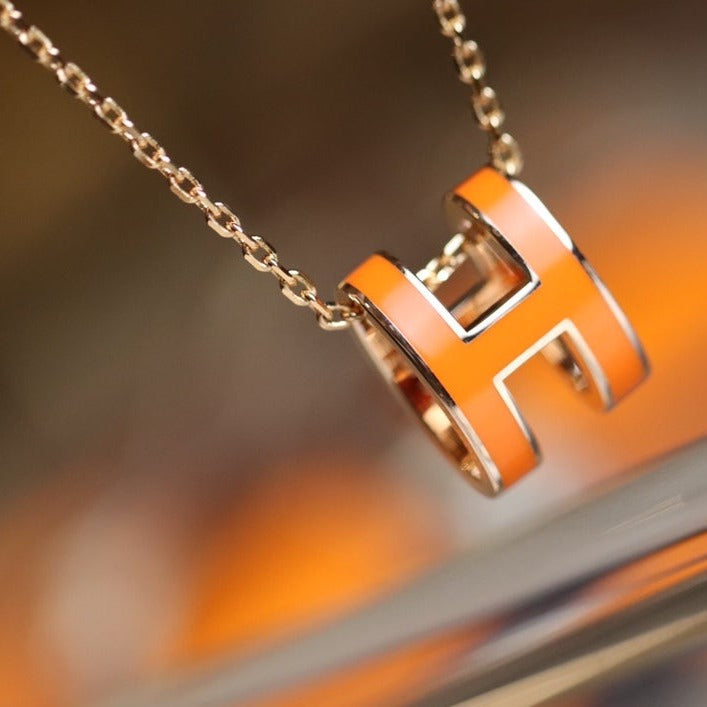 [Bijoux Regalia]POP H PÉDANT OR ROSE