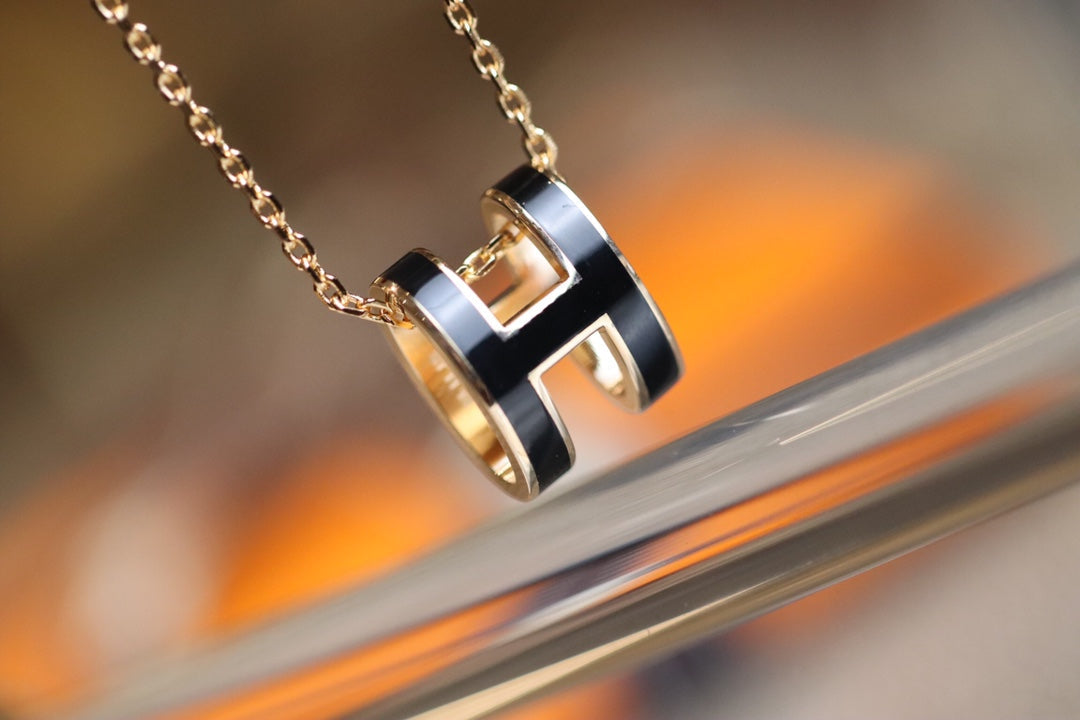 [Bijoux Regalia]POP H PÉDANT OR ROSE