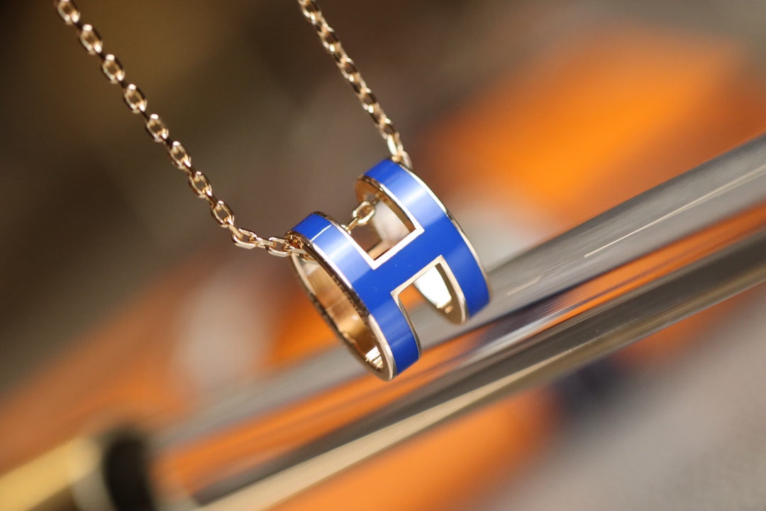 [Bijoux Regalia]POP H PÉDANT OR ROSE