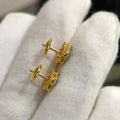 [Joyas Regalia] PENDIENTES MINI TRÉBOL DE MALAQUITA DE 9,5 MM