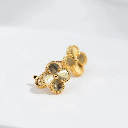 [Bijoux Regalia] BOUCLES D'OREILLES CLOVER MOYENNES 1 MOTIFS LASER