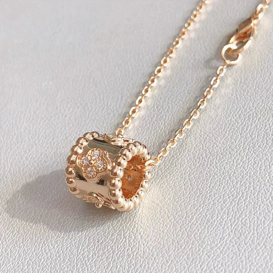[Bijoux Regalia] COLLIER PENDENTIF PERLEE OR / OR ROSE