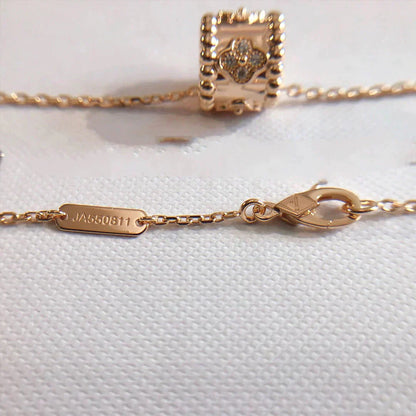 [Bijoux Regalia] COLLIER PENDENTIF PERLEE OR / OR ROSE
