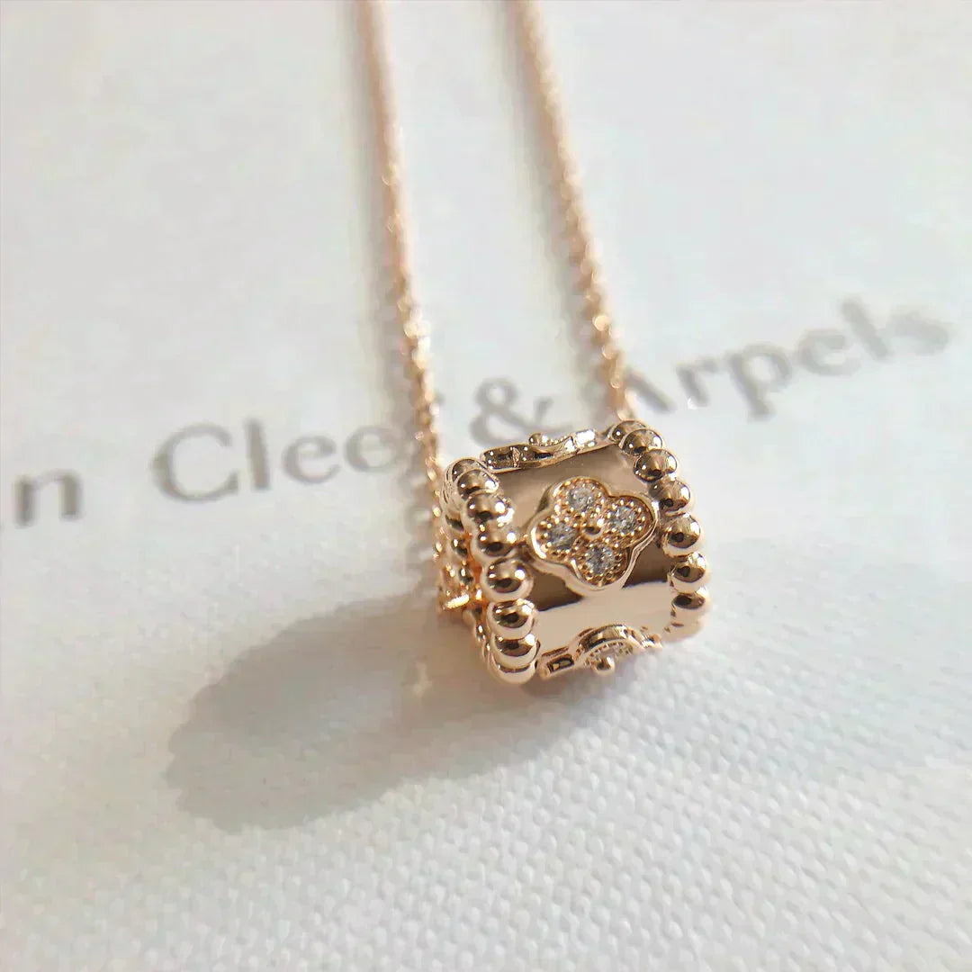 [Bijoux Regalia] COLLIER PENDENTIF PERLEE OR / OR ROSE
