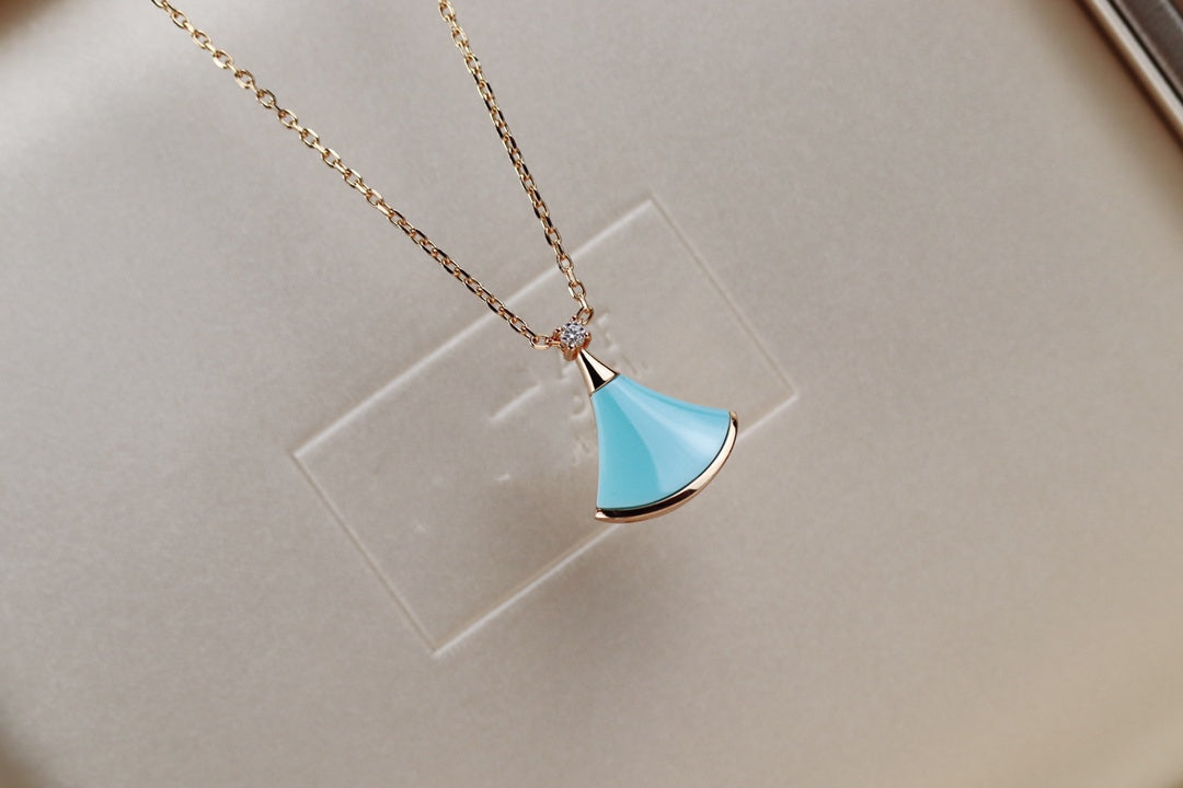 [Bijoux Regalia] COLLIER DREAM TURQUOISE OR ROSE