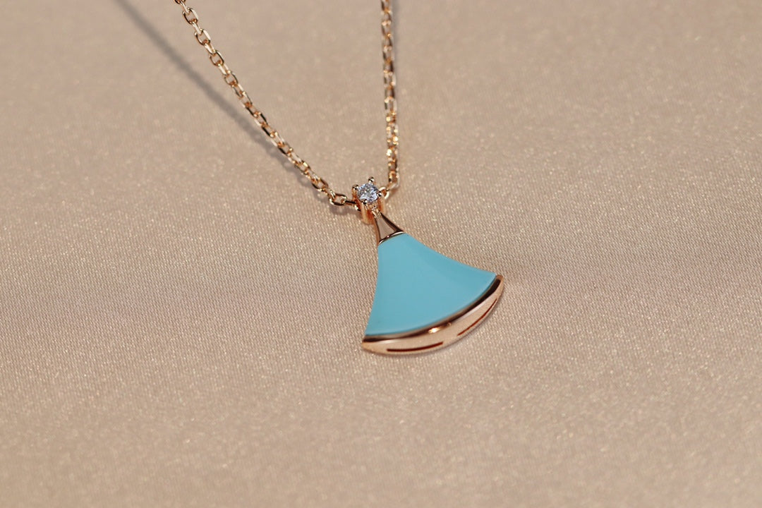 [Bijoux Regalia] COLLIER DREAM TURQUOISE OR ROSE