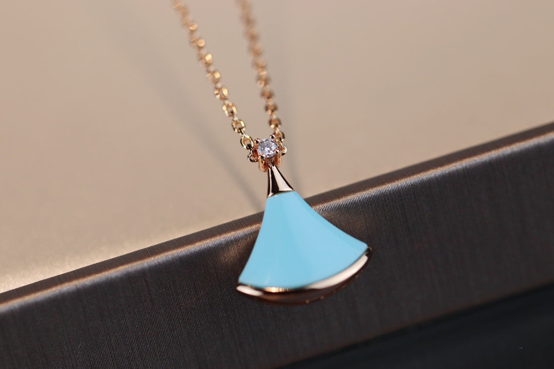 [Bijoux Regalia] COLLIER DREAM TURQUOISE OR ROSE