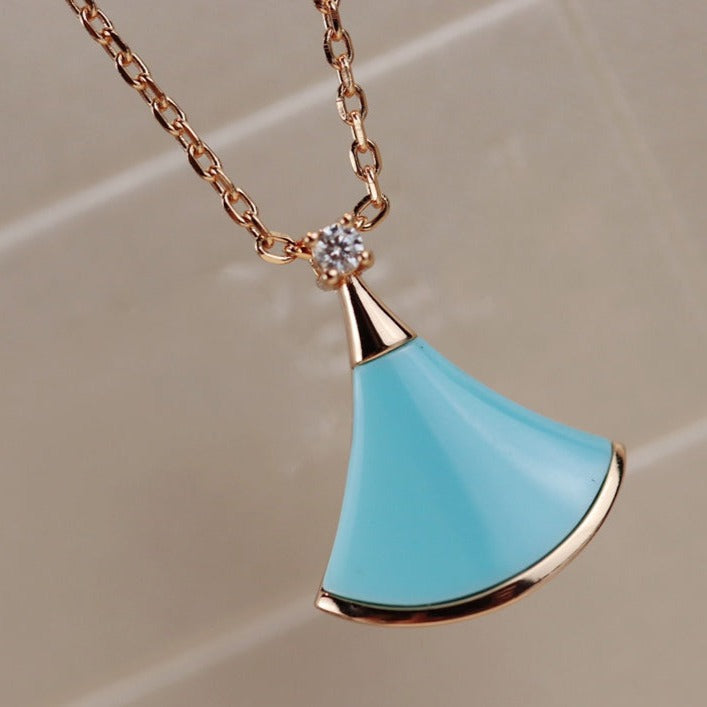 [Bijoux Regalia] COLLIER DREAM TURQUOISE OR ROSE