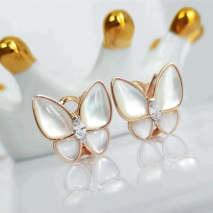 [Bijoux Regalia]Boucles d'oreilles papillon en diamant