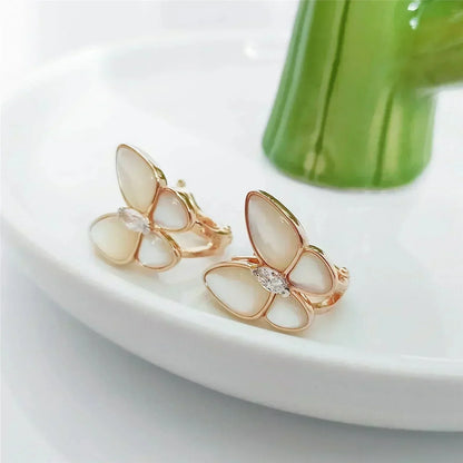 [Bijoux Regalia]Boucles d'oreilles papillon en diamant