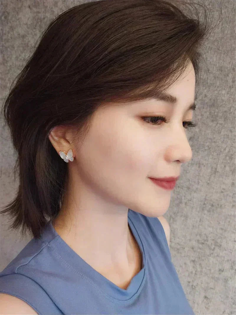 [Bijoux Regalia]Boucles d'oreilles papillon en diamant