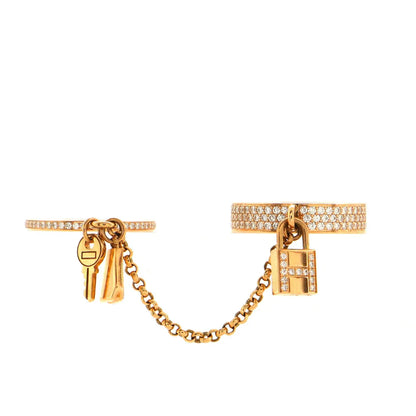 [Joyas Regalia]Anillo doble clochette HM Kelly con diamantes