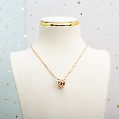 [Bijoux Regalia] COLLIER SERPENTI OR ROSE DIAMANT