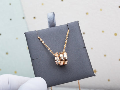 [Bijoux Regalia] COLLIER SERPENTI OR ROSE DIAMANT