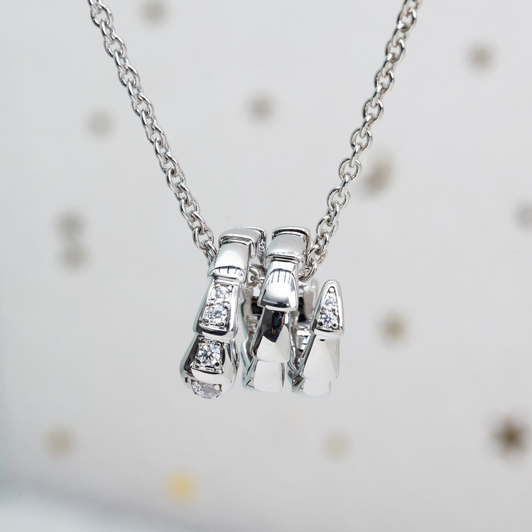 [Bijoux Regalia] COLLIER SERPENTI ARGENT DIAMANT