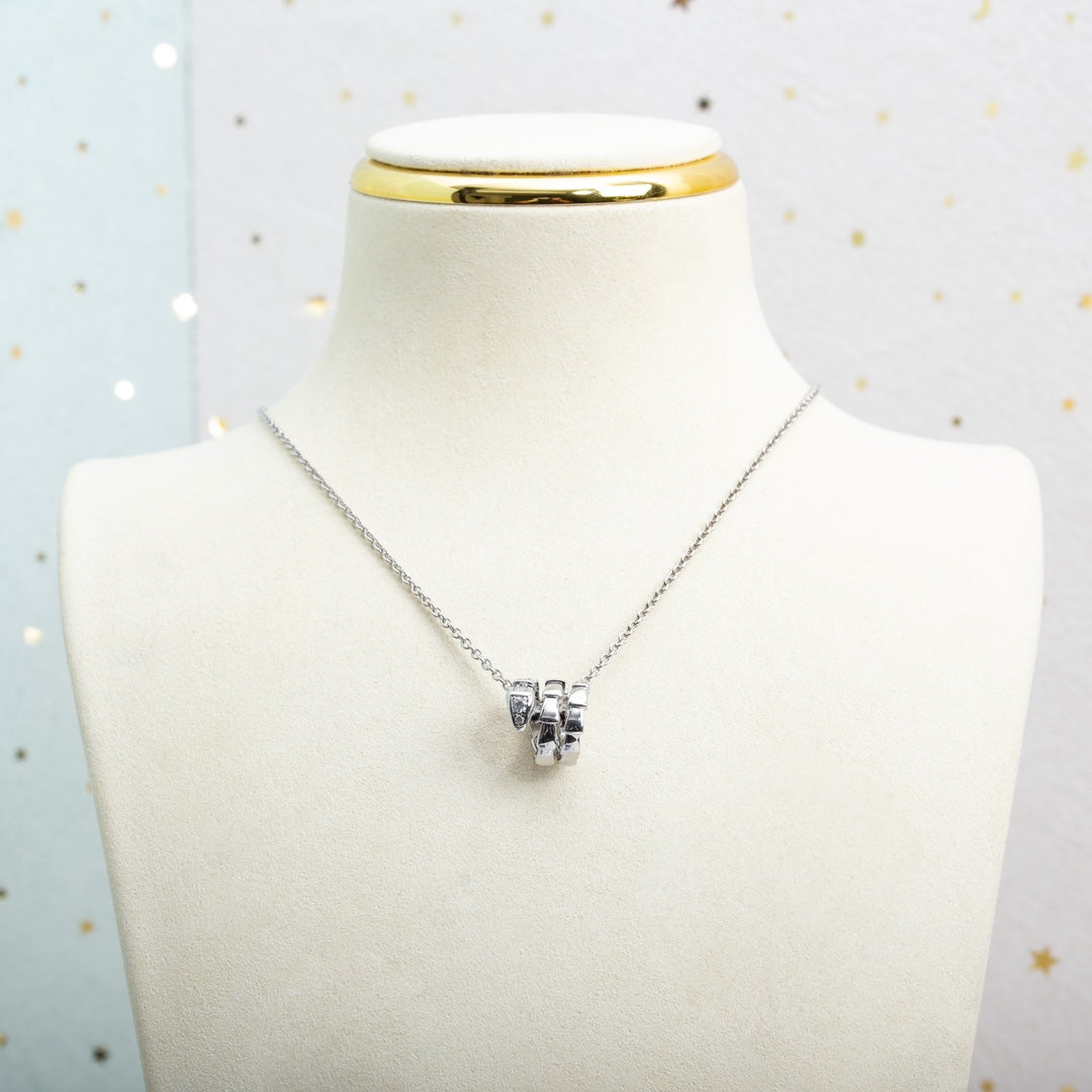 [Bijoux Regalia] COLLIER SERPENTI ARGENT DIAMANT