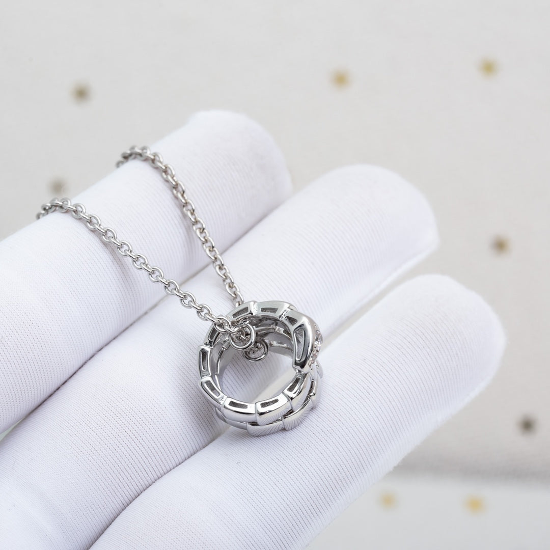 [Bijoux Regalia] COLLIER SERPENTI ARGENT DIAMANT