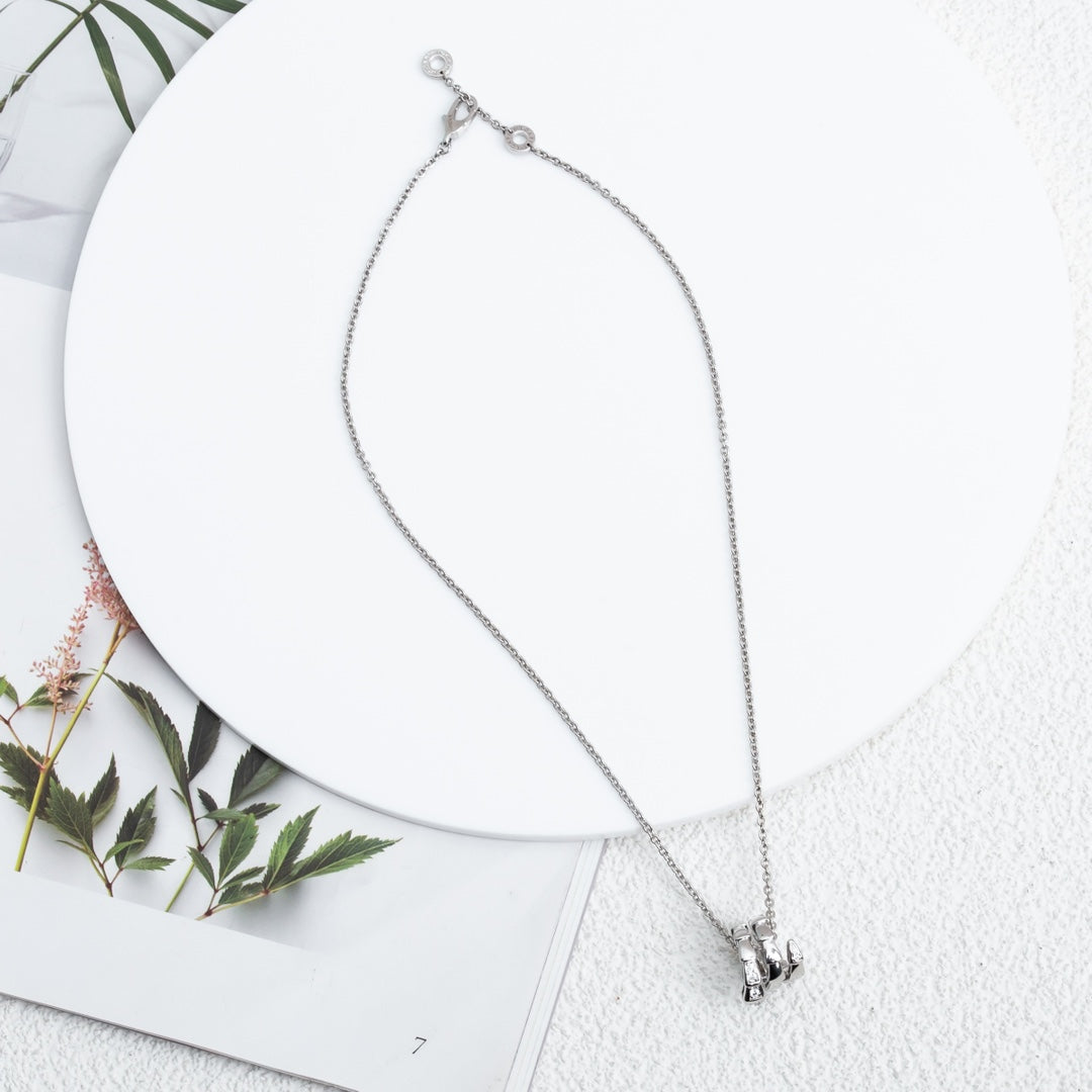[Bijoux Regalia] COLLIER SERPENTI ARGENT DIAMANT