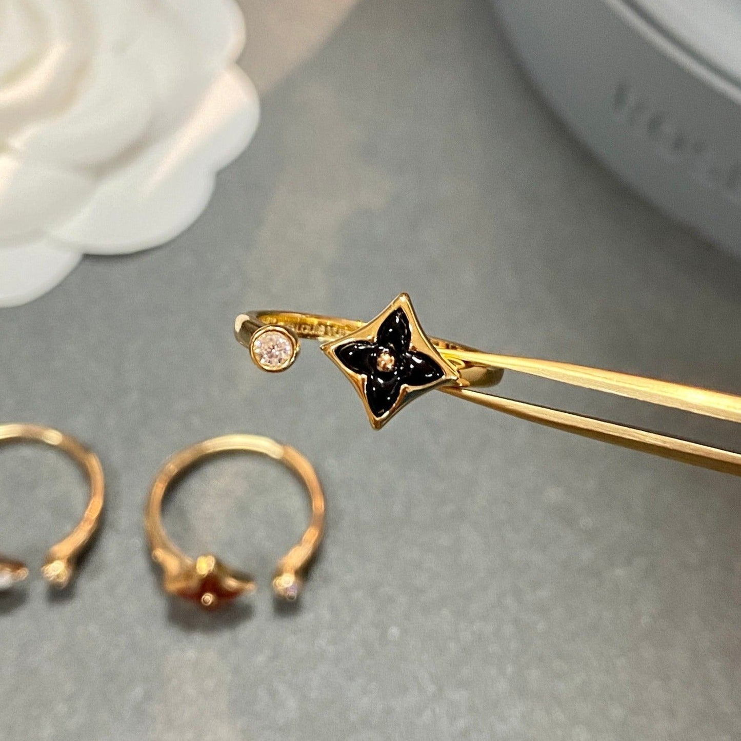 [Regalia jewelry]STAR 1 DIAMOND OPEN RING