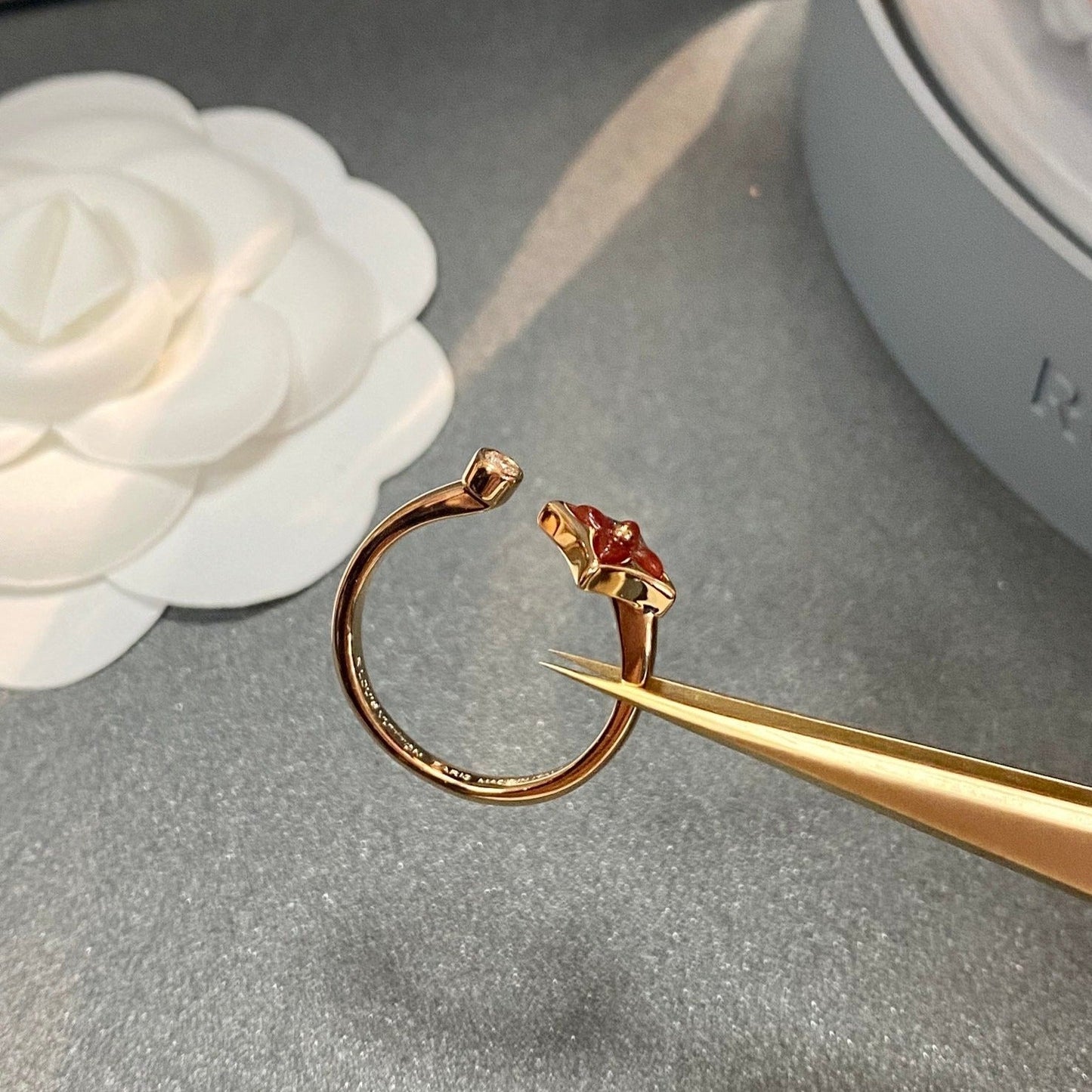[Regalia jewelry]STAR 1 DIAMOND OPEN RING