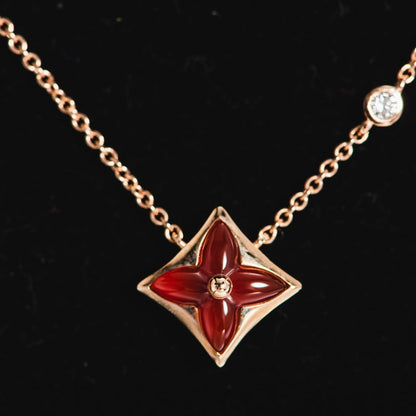 [Bijoux Regalia] COLLIER ÉTOILE OR ROSE 1 DIAMANT