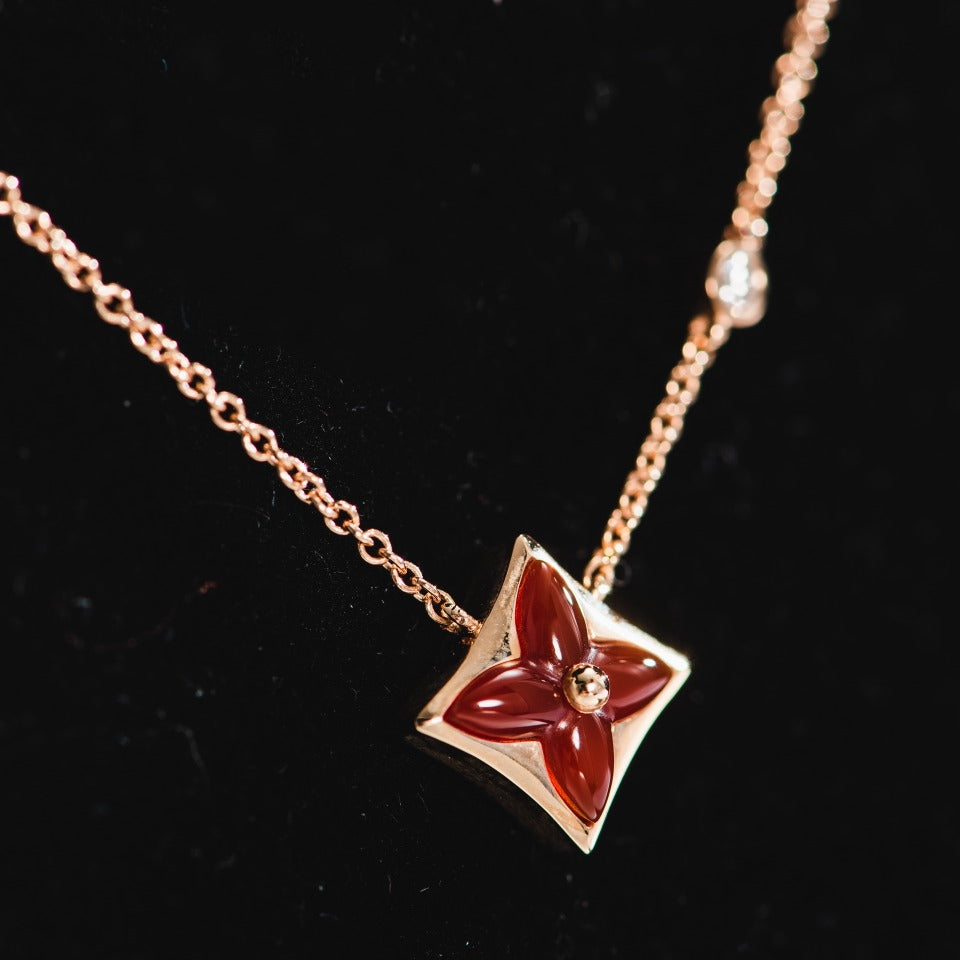 [Bijoux Regalia] COLLIER ÉTOILE OR ROSE 1 DIAMANT