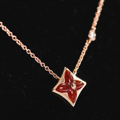 [Bijoux Regalia] COLLIER ÉTOILE OR ROSE 1 DIAMANT