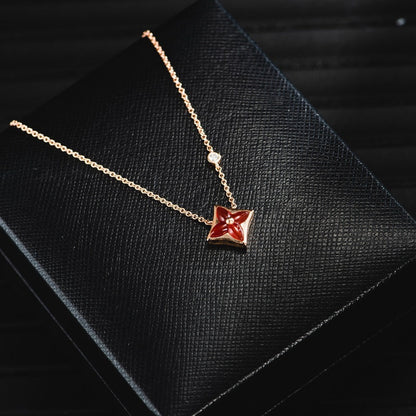 [Bijoux Regalia] COLLIER ÉTOILE OR ROSE 1 DIAMANT