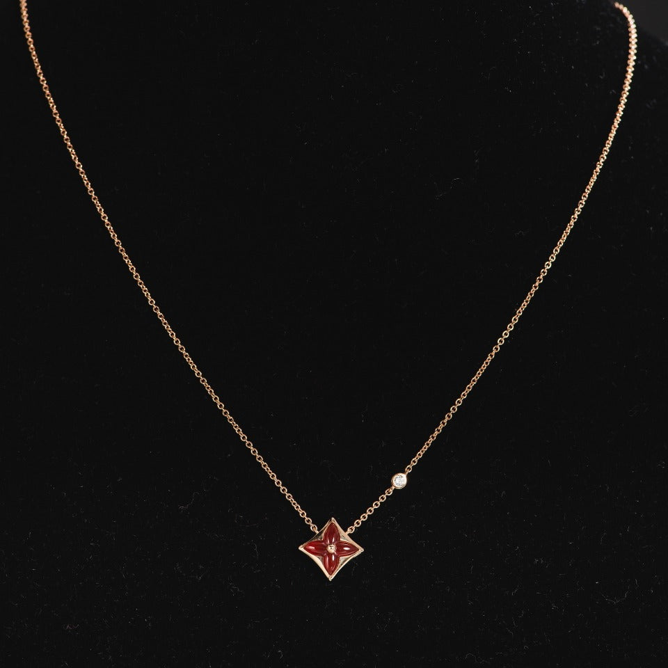 [Bijoux Regalia] COLLIER ÉTOILE OR ROSE 1 DIAMANT