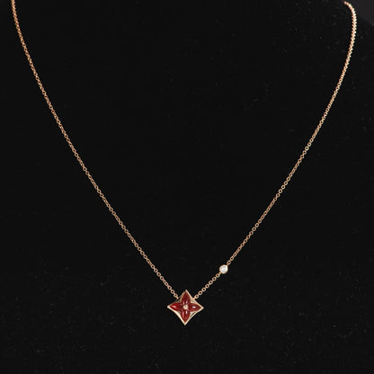 [Bijoux Regalia] COLLIER ÉTOILE OR ROSE 1 DIAMANT