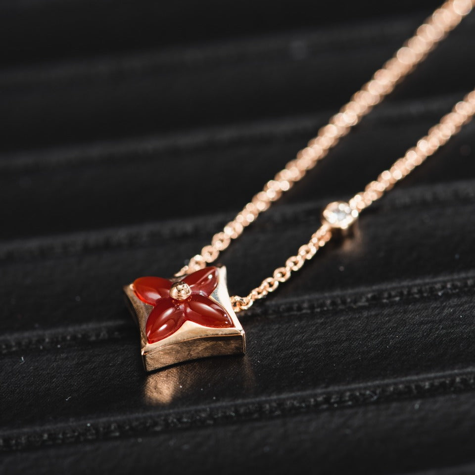[Bijoux Regalia] COLLIER ÉTOILE OR ROSE 1 DIAMANT