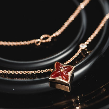 [Bijoux Regalia] COLLIER ÉTOILE OR ROSE 1 DIAMANT