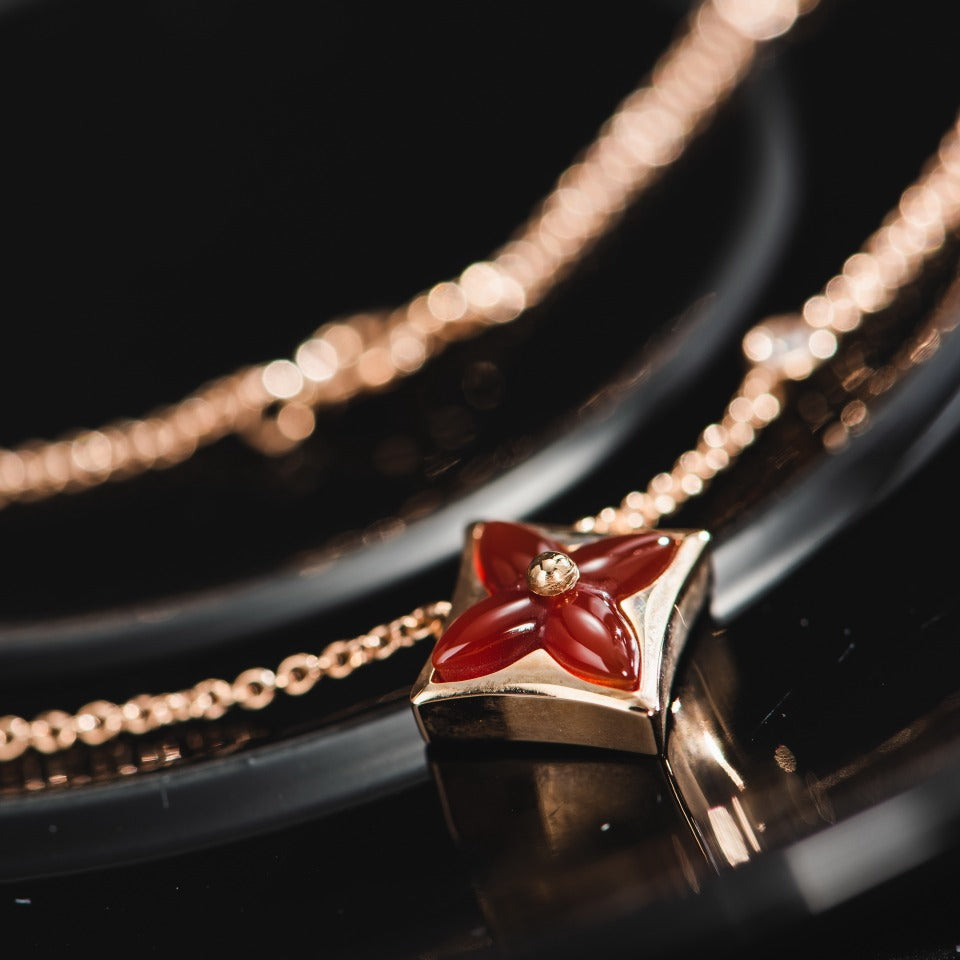[Bijoux Regalia] COLLIER ÉTOILE OR ROSE 1 DIAMANT