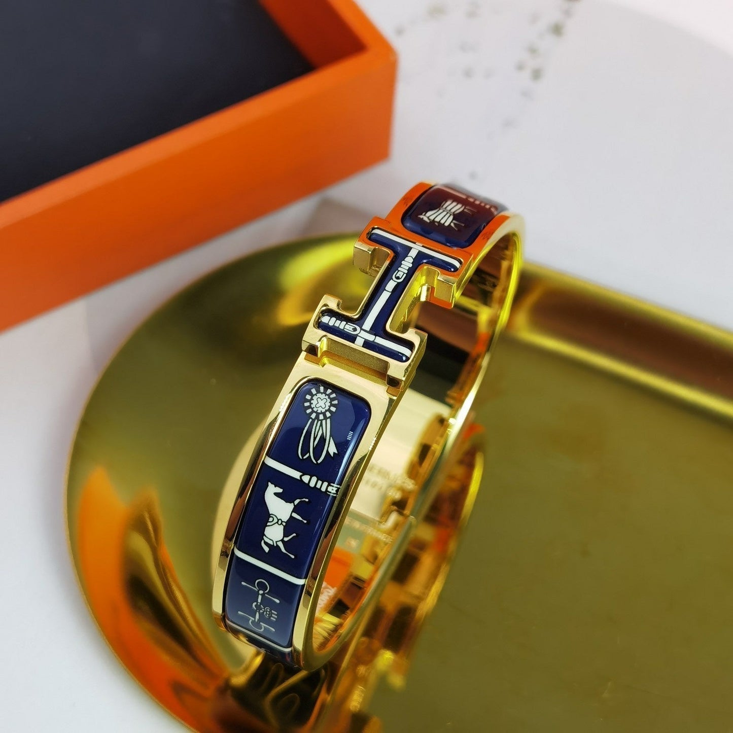 [Regalia jewelry]H COUVERTURES DARK BLUE BRACELET