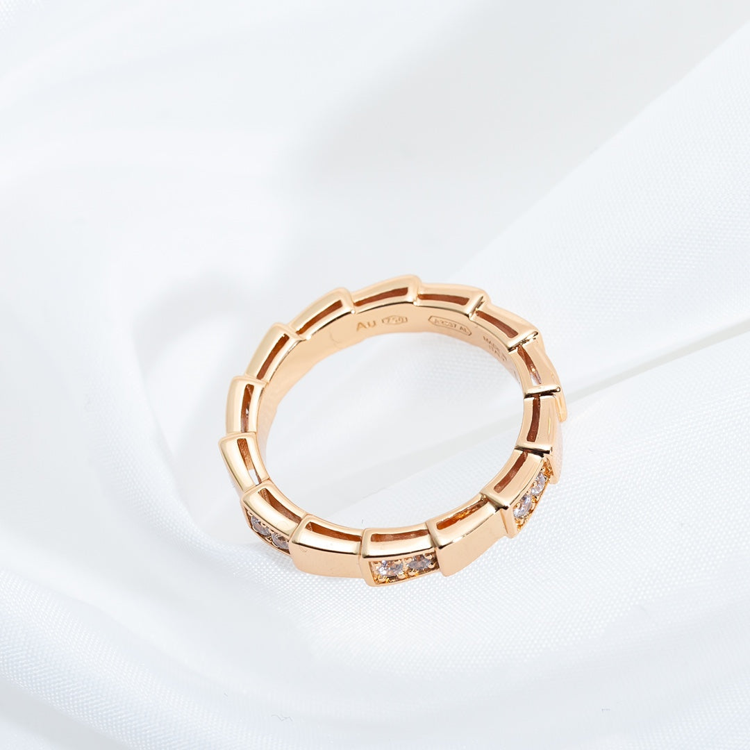 [Joyas Regalia]ANILLO SERPENTI ORO ROSA 3MM