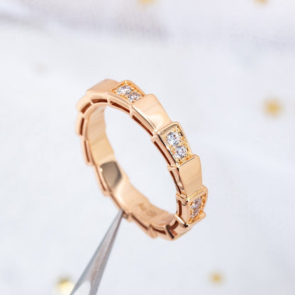 [Joyas Regalia]ANILLO SERPENTI ORO ROSA 3MM