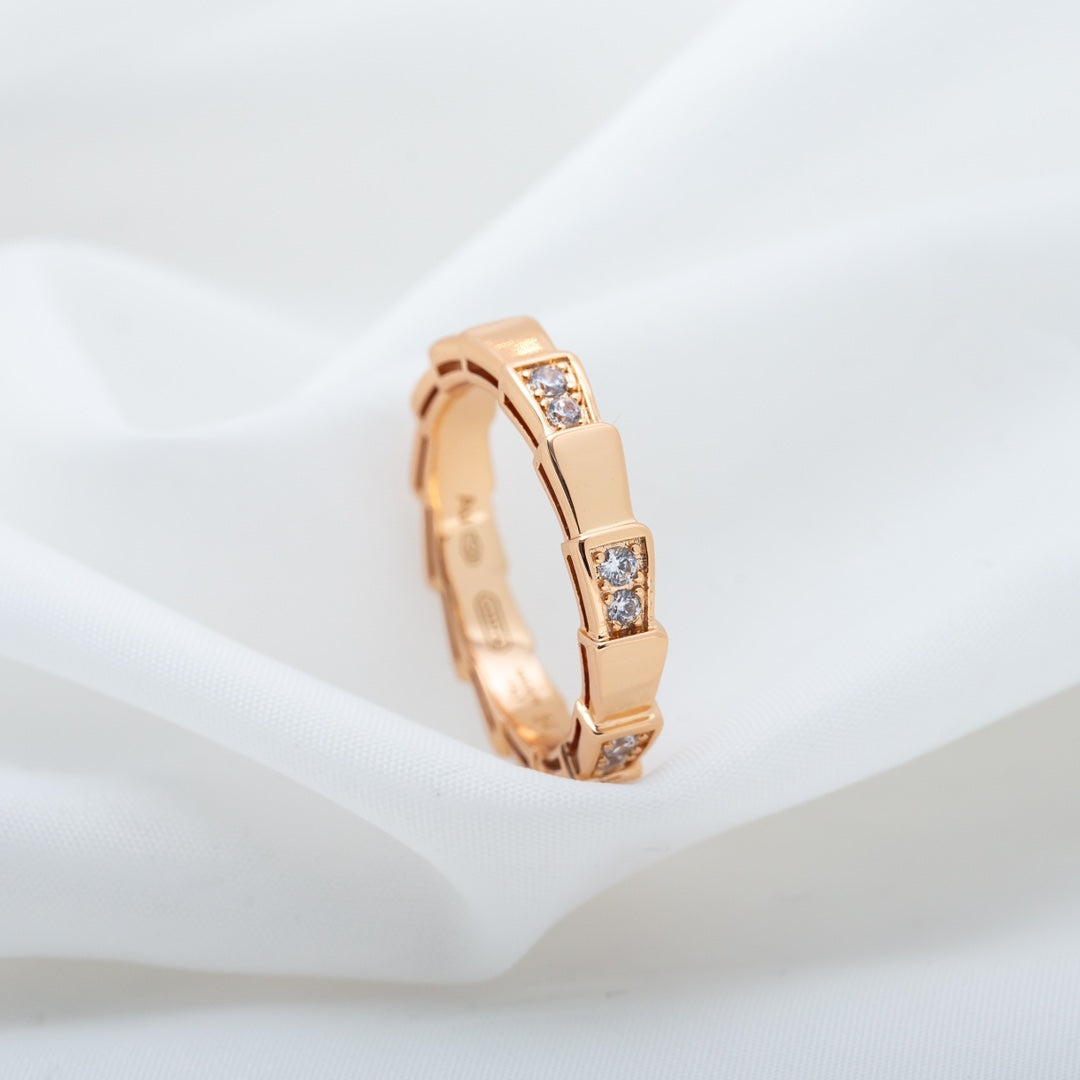 [Joyas Regalia]ANILLO SERPENTI ORO ROSA 3MM