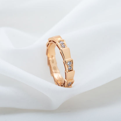 [Joyas Regalia]ANILLO SERPENTI ORO ROSA 3MM