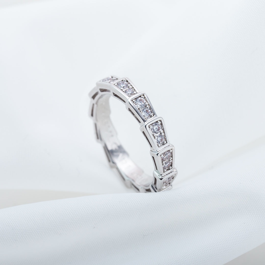 [Joyas Regalia] ANILLO SERPENTI PLATA CON DIAMANTES PAVÉ 3MM